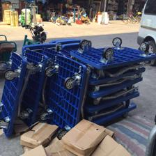 全靜音膠板手推車 300公斤載重王，高效工具車可折疊設(shè)計(jì)